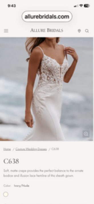 Allure Couture - C638 size 8 - $2000 - (20% OFF)