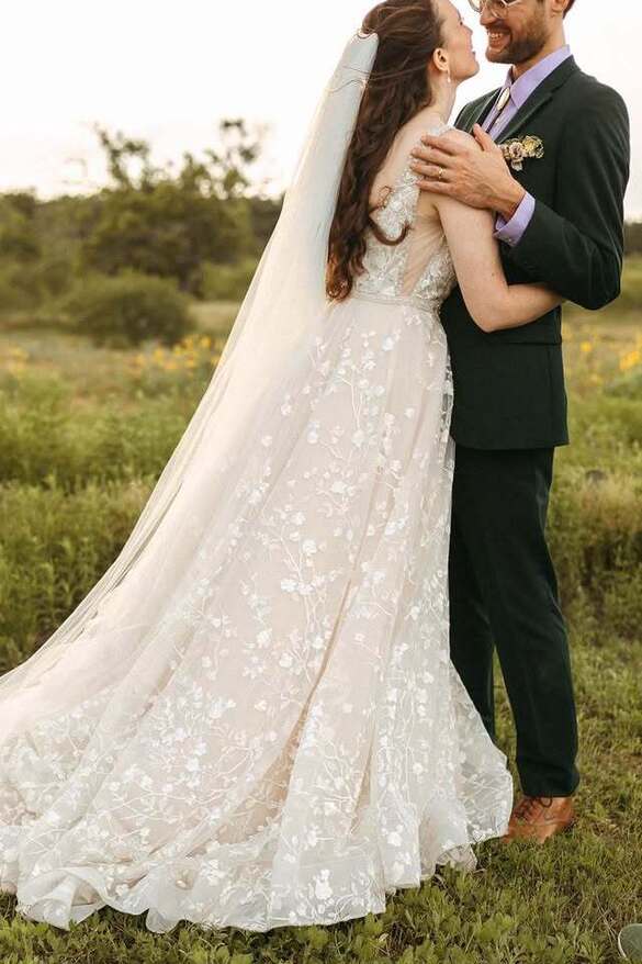 Constance  - Cherry Blossom One of a Kind size 6 - $850 - (39% OFF)