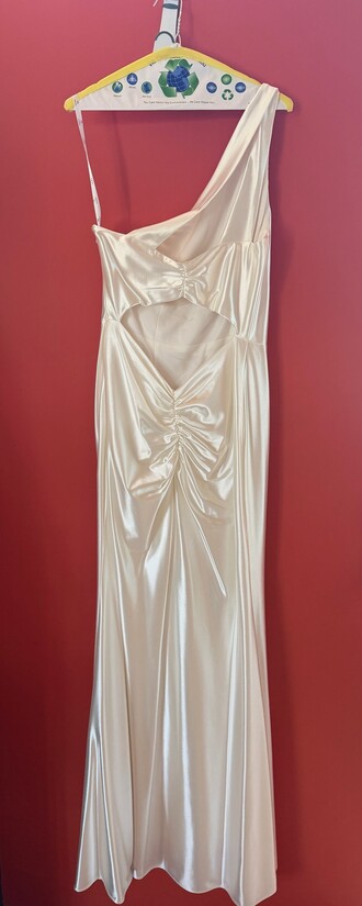 DB Studio - Full-length, one-shoulder neckline size 12 - $125 - (69% OFF)