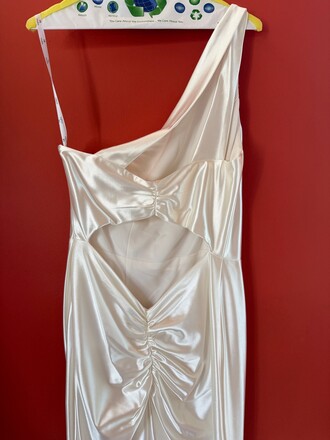 DB Studio - Full-length, one-shoulder neckline size 12 - $125 - (69% OFF)