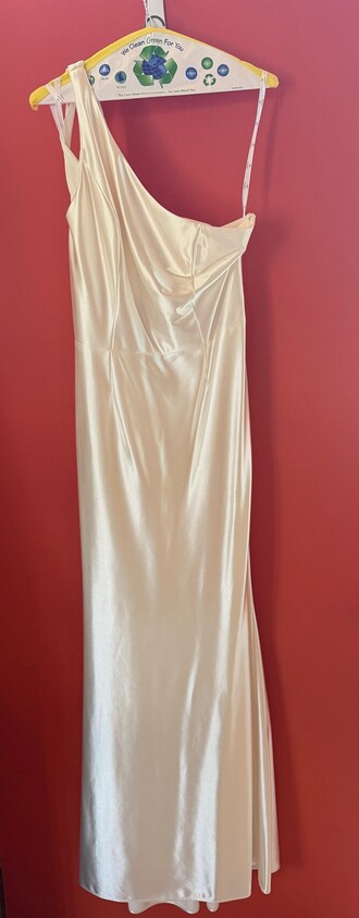 DB Studio - Full-length, one-shoulder neckline size 12 - $125 - (69% OFF)