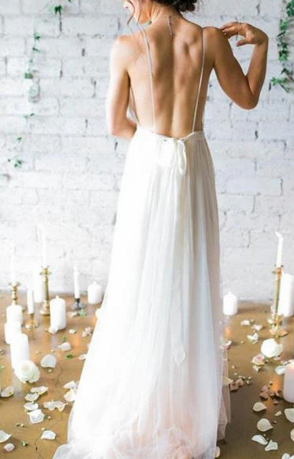 Simi Dress - Chiffon backless  size 10 - $100 - (71% OFF)