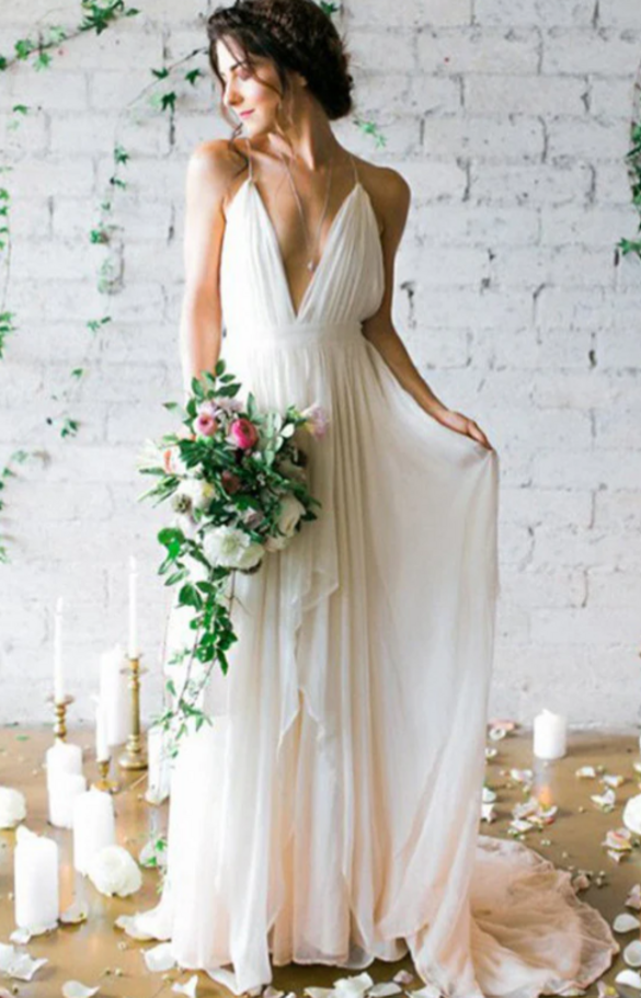 Simi Dress - Chiffon backless  size 10 - $100 - (71% OFF)