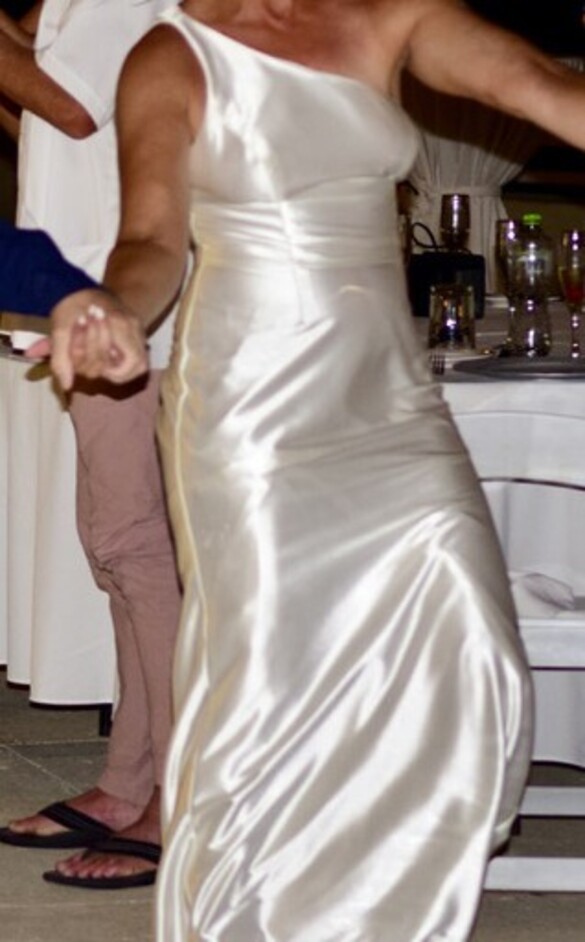 DB Studio - Full-length, one-shoulder neckline size 12 - $125 - (69% OFF)