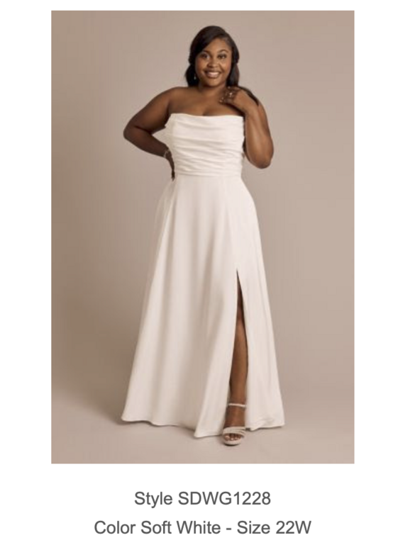 David's Bridal - SDWG1228 size 22 - $310 - (48% OFF)