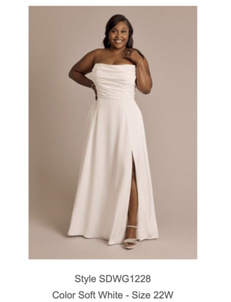 David's Bridal - SDWG1228 size 22 - $310 - (48% OFF)