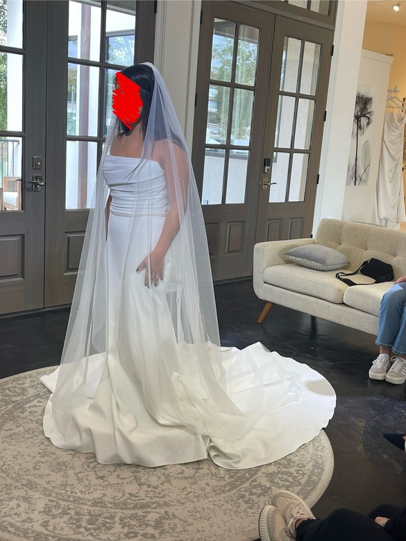 Robert bullock - Modern fit and flare gown with train size 6 - $2100 - (29% OFF)