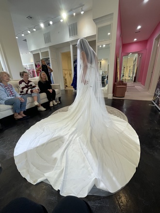 Robert bullock - Modern fit and flare gown with train size 6 - $2100 - (29% OFF)
