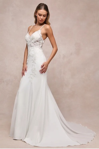 Lulus - Vision of Romance White Sheer Mesh Embroidered Sequin Maxi Dress size 2 - $480 - (20% OFF)