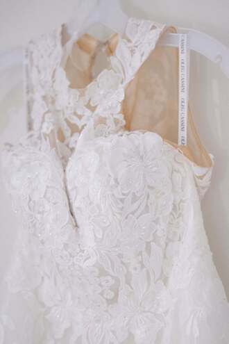 Oleg cassini - High Neck Aline with Tulle Skirt size 8 - $770 - (45% OFF)
