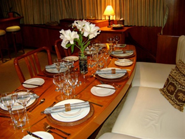 Elegant indoor dining area