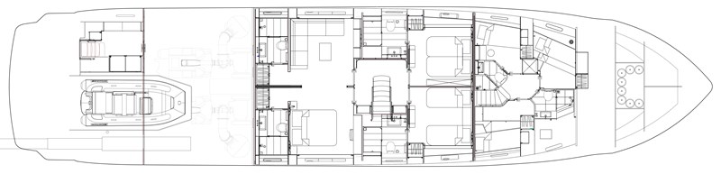 Princess 30M (Spirit of Elijah) Lower Deck