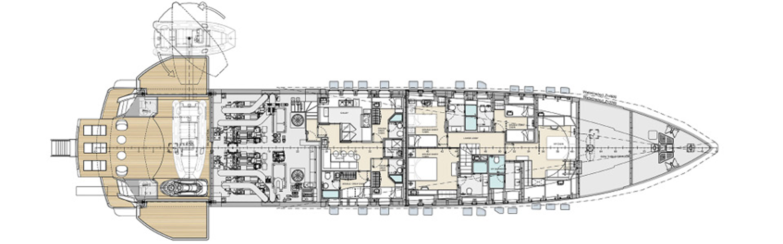 Pershing 140 — 2026 Pershing 140 — Genel yerleşim planı 1