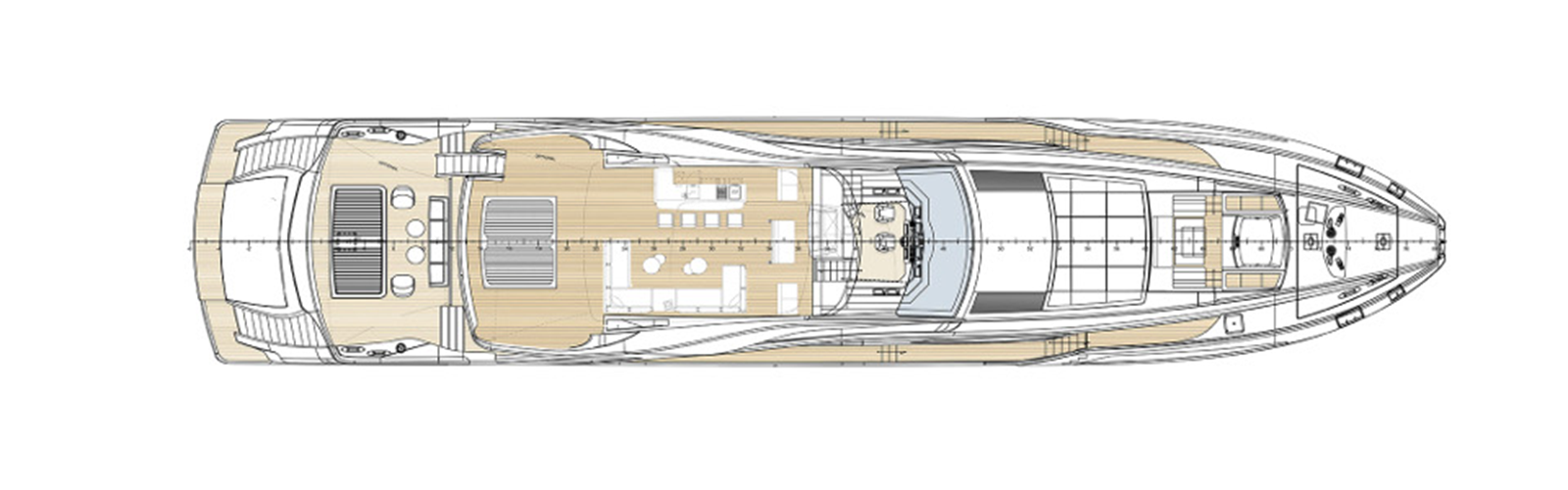 Pershing 140 — 2026 Pershing 140 — Genel yerleşim planı 3