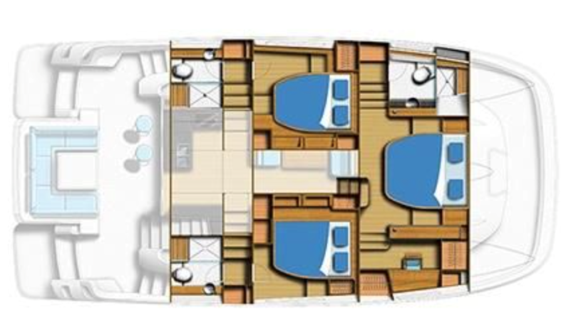 2020 AQUILA 44 MY POWER CAT LAYOUT