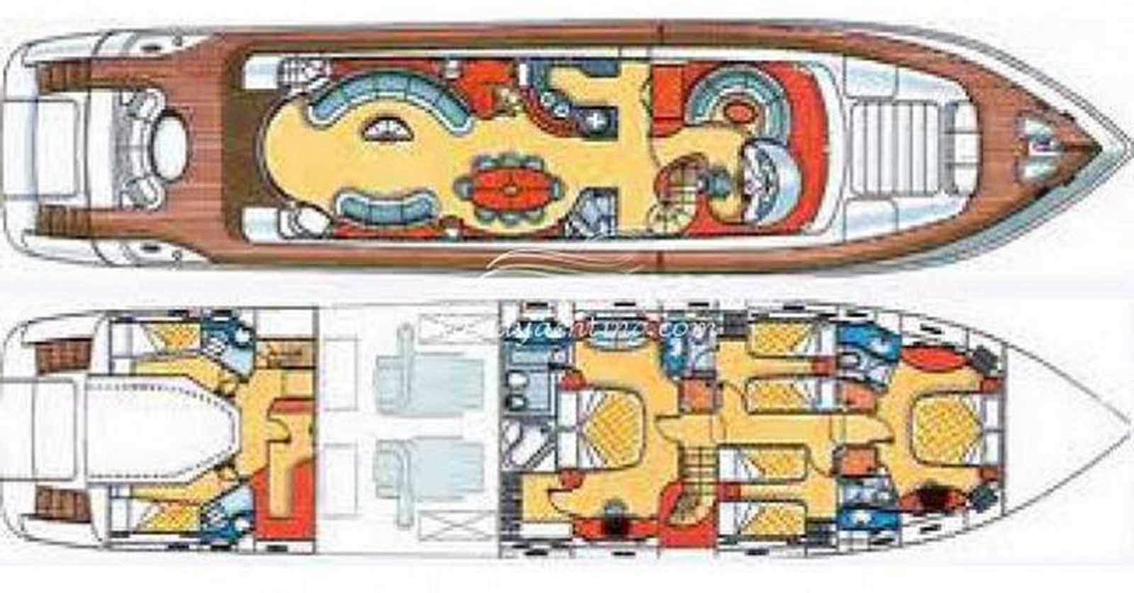 Titan — 2005 Azimut Yachts Azimut 85 — Genel yerleşim planı 1