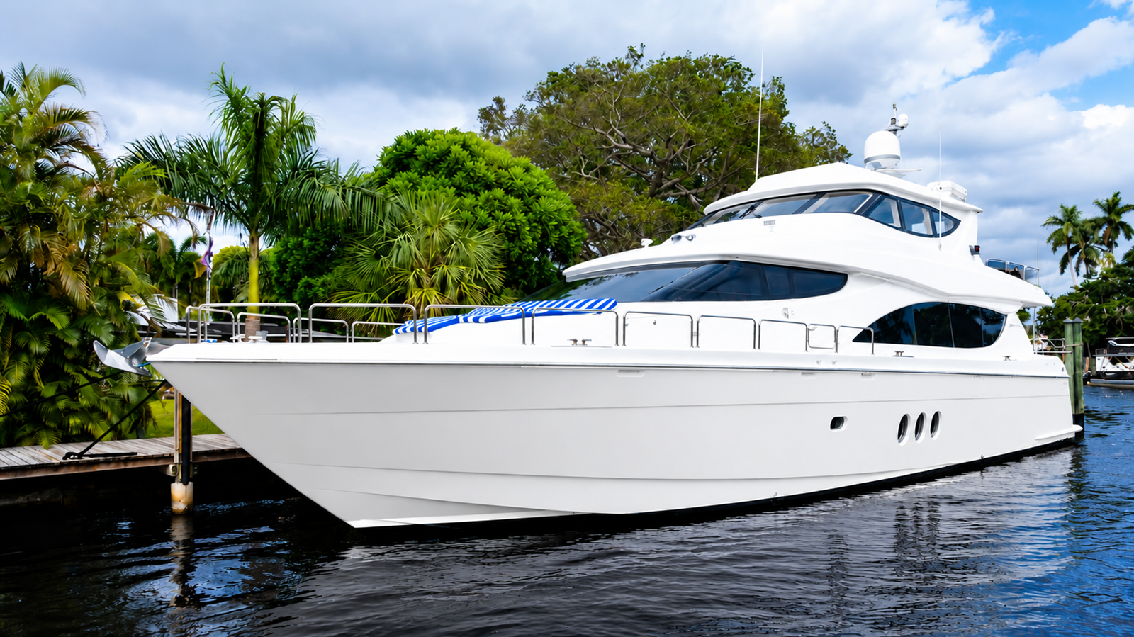 2007 Hatteras Enclosed Bridge