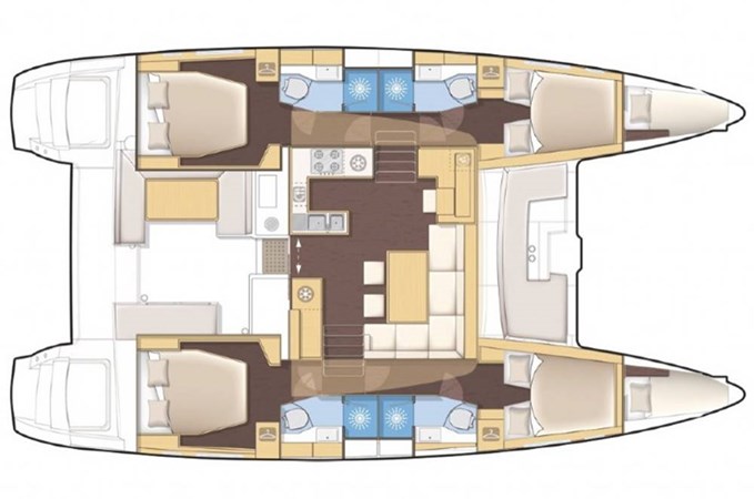 Lagoon 450 Layout 