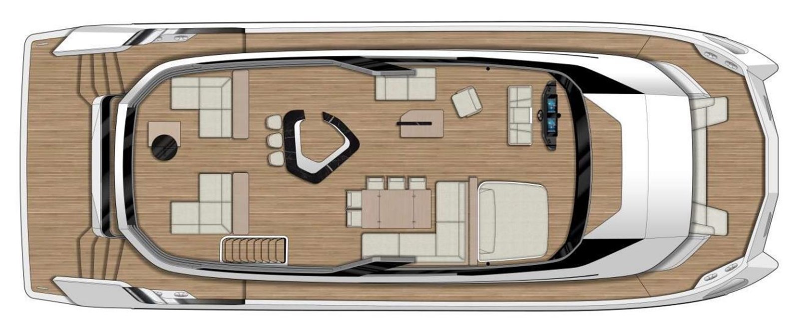XCEL 70 — 2025 Xcel Yachts Xcel 70 — Genel yerleşim planı 1