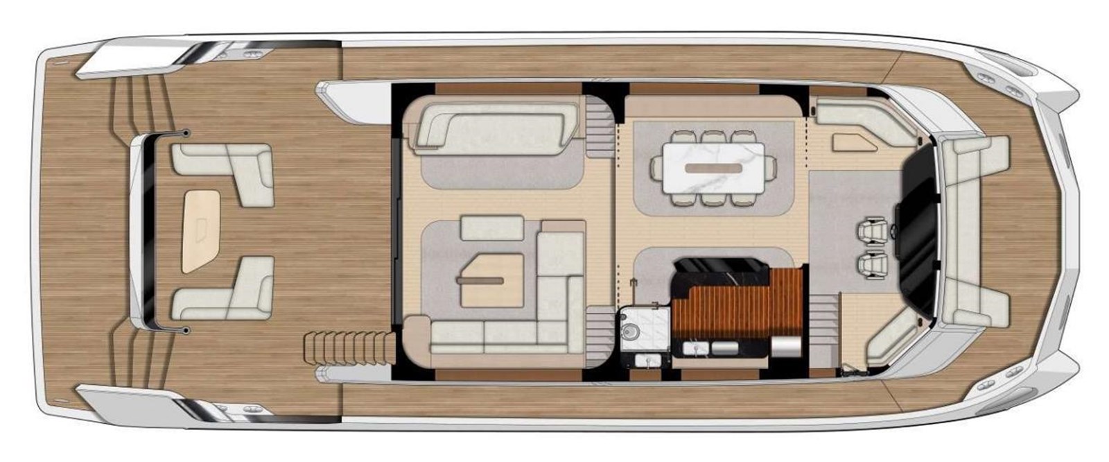 XCEL 70 — 2025 Xcel Yachts Xcel 70 — Genel yerleşim planı 2