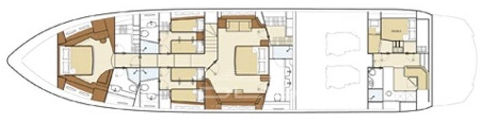 Sunseeker 90 Yacht LOWER DECK