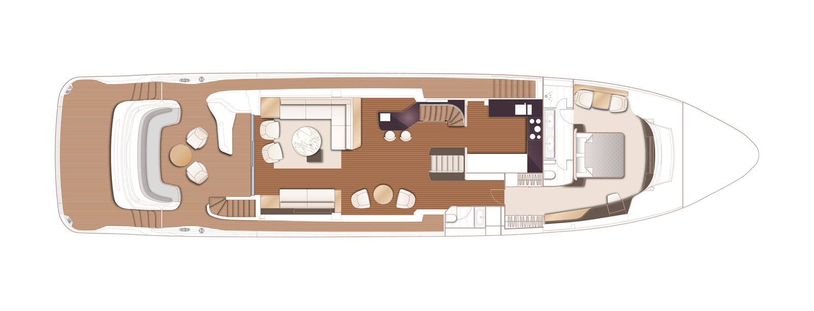 Princess X95 — 2021 Princess Yachts X95 — Genel yerleşim planı 2