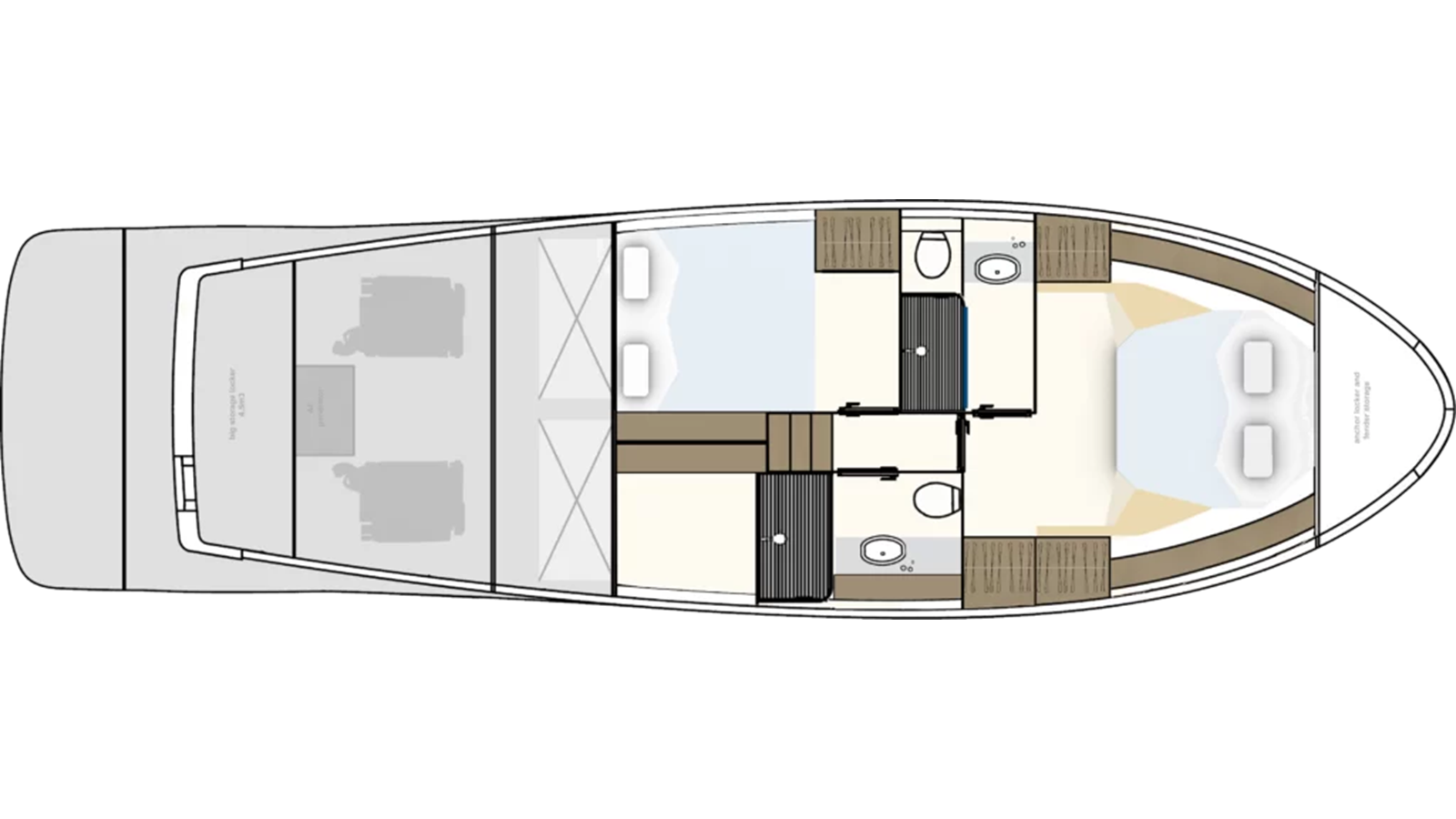 Lower Deck 2 Cabin Layout