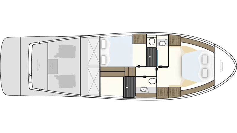 Lower Deck 2 Cabin Layout