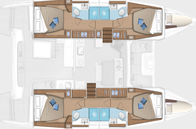 lagoon 46 Butterfly Layout Croatia