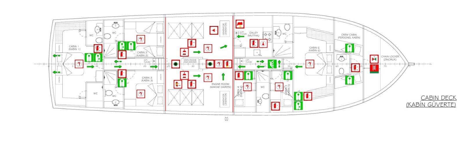lower deck / cabin Deck