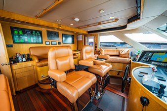 HATTERAS 1995 LONE STAR Vessel #447086 - Photo Pilothouse Aft 48