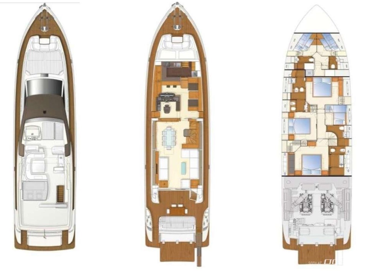 Ferretti 800 2013 Model General Arrangement