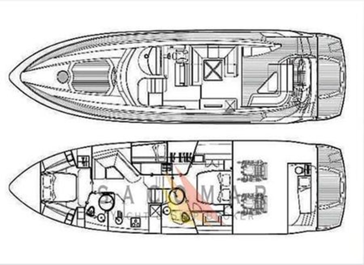 Sunseeker Predator 62 Layout