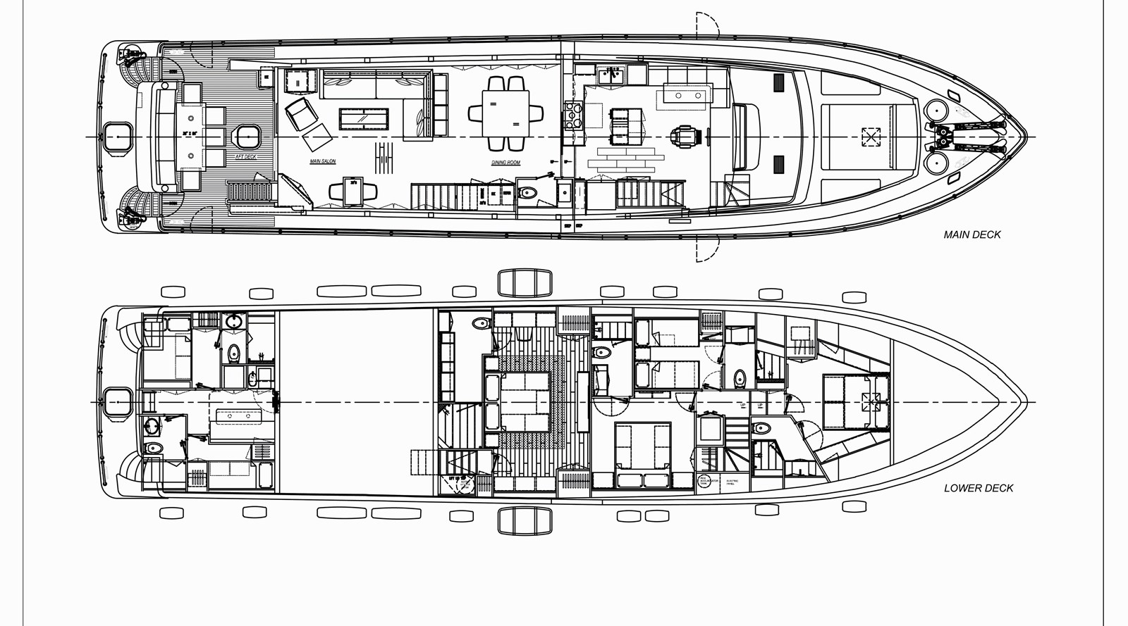 GA - Main deck and lower deck