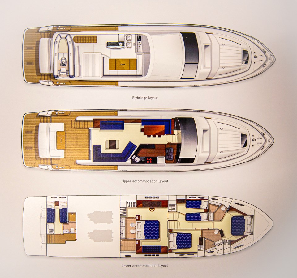 LAVIMAR II — 2012 Princess Yachts — Genel yerleşim planı 1