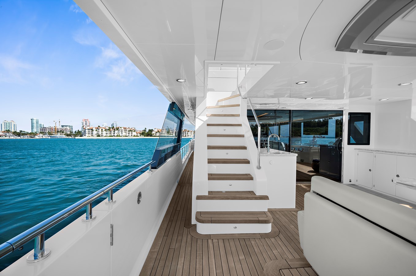 Stairs to Bridge Deck