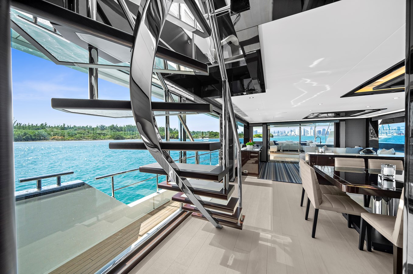 Stairs to Skylounge/Helm