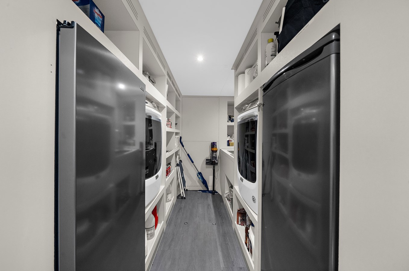 Lower Companionway Walk-In Storage Area