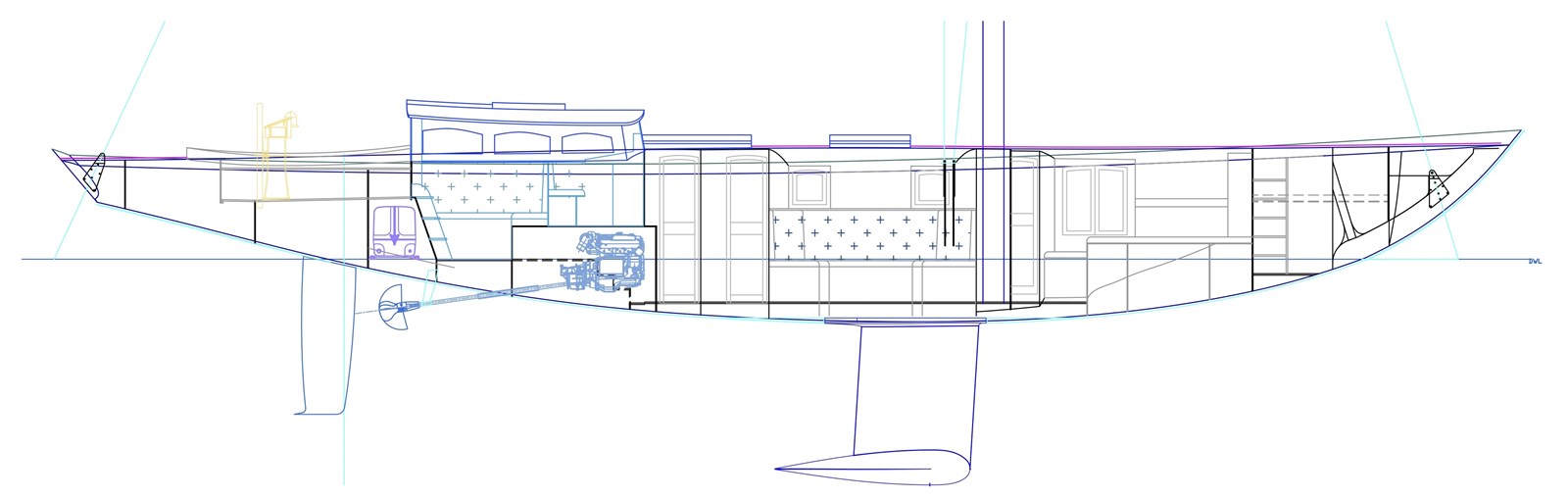 SPIRIT OF RANI — 2012 Spirit Yachts 60DH — Genel yerleşim planı 1