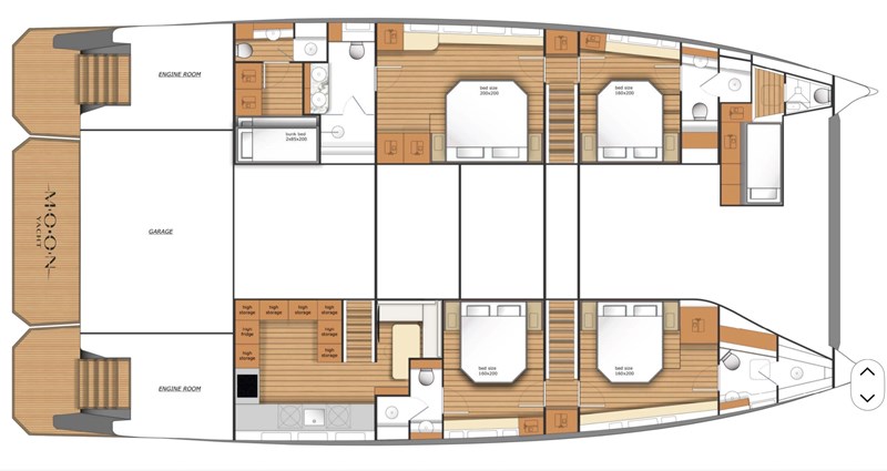 4 cabin owner's layout