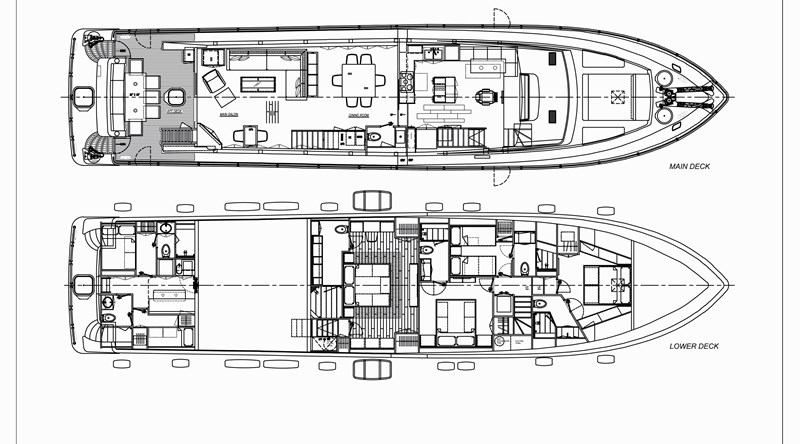 GA - Main deck and lower deck