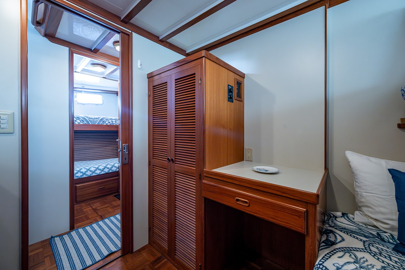 Starboard Guest Stateroom Looking to Port Stateroom