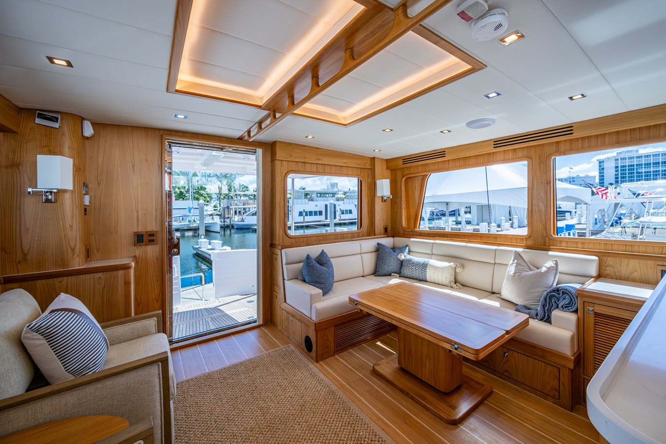 Looking Aft To Aft Door To Aft Deck