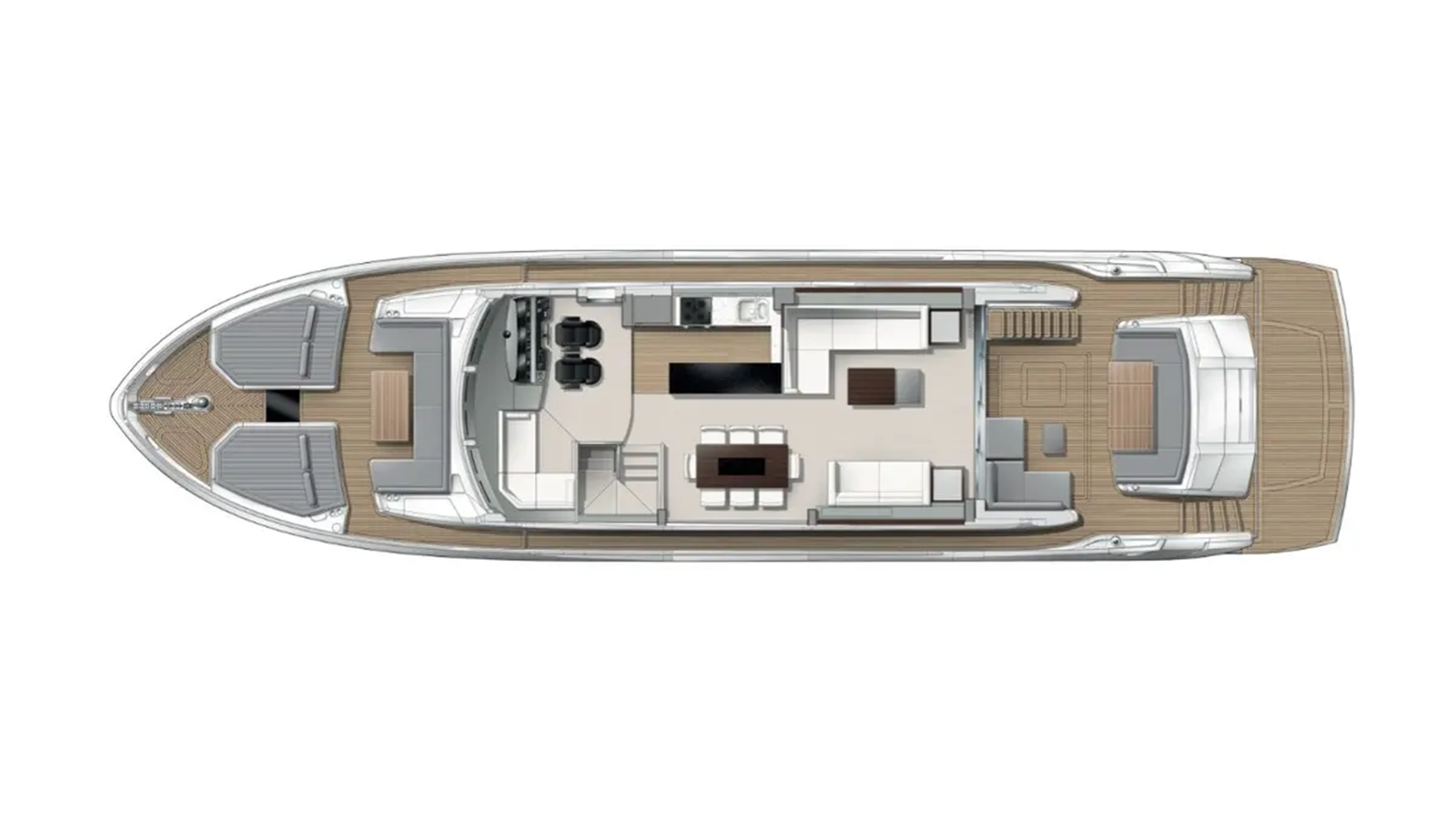 Naama — 2024 Sunseeker 76 Yacht — Genel yerleşim planı 2