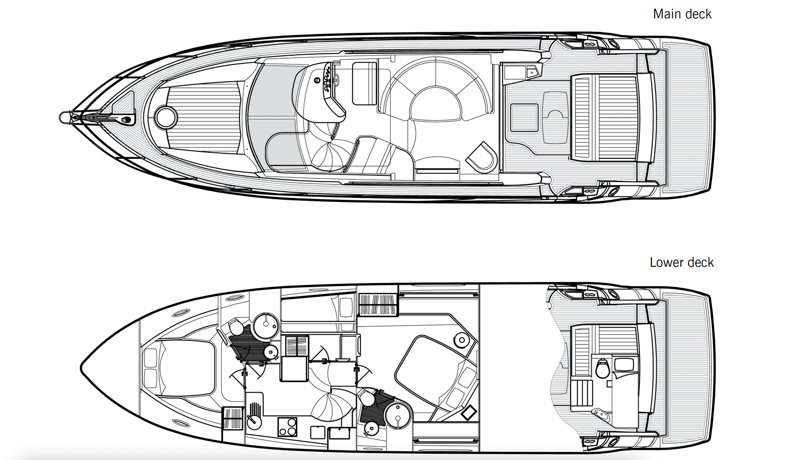 SILENIK III — 2009 Sunseeker Predator 52 — Genel yerleşim planı 1