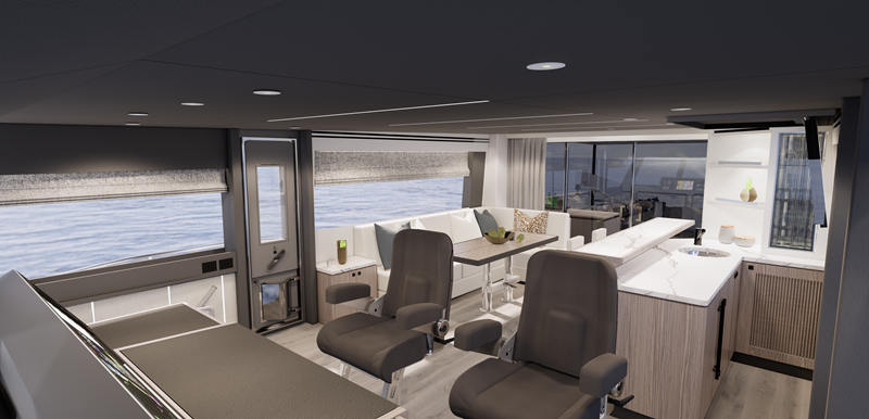 Horizon FD85s-620 3D Rendering skylounge helm.