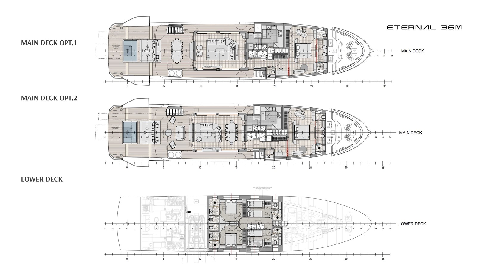 ETERNAL 36 — 2028 Bellini Yachts — Genel yerleşim planı 2