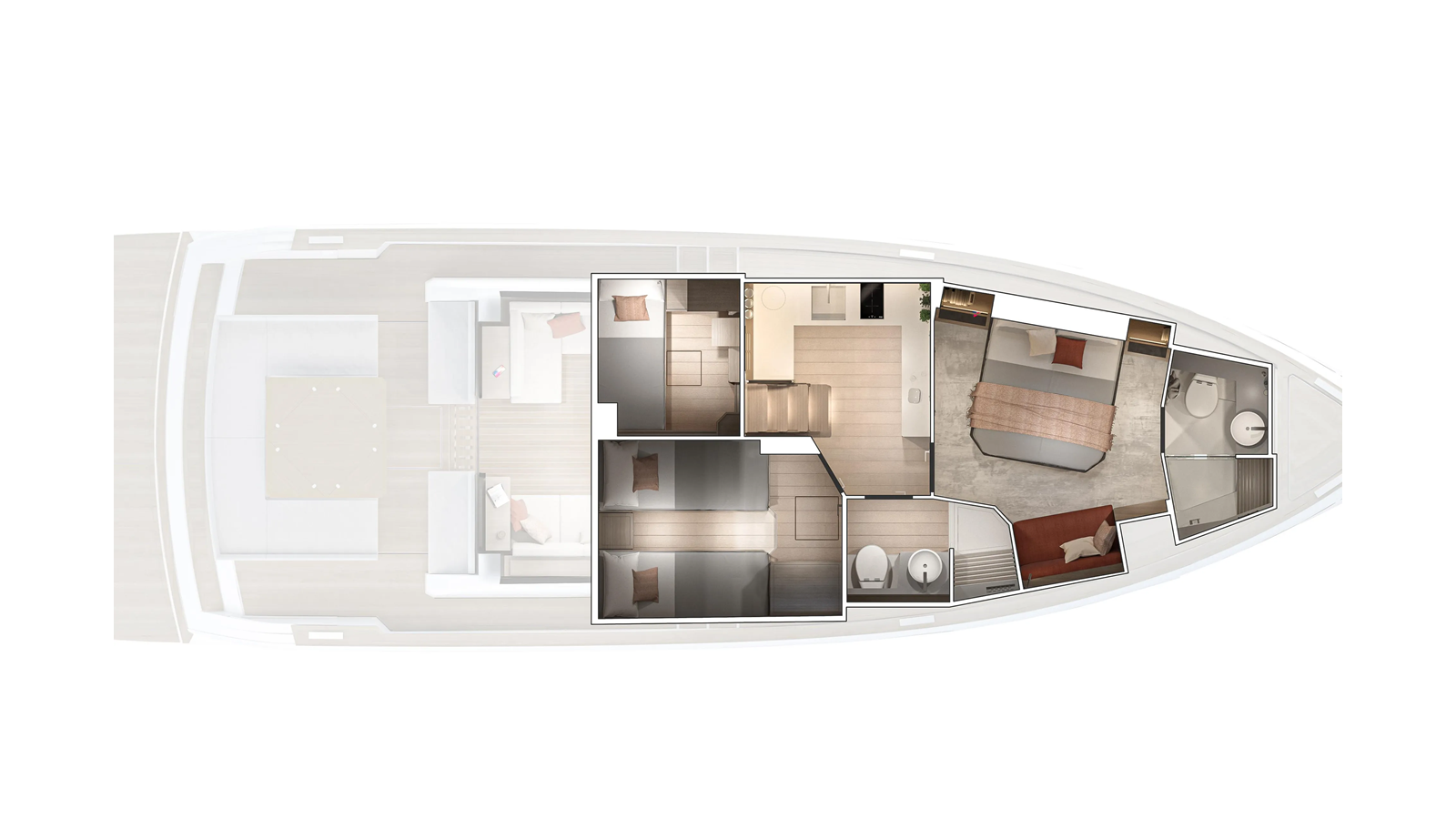 ENDOR — 2024 Pardo Yachts GT52 — Genel yerleşim planı 1