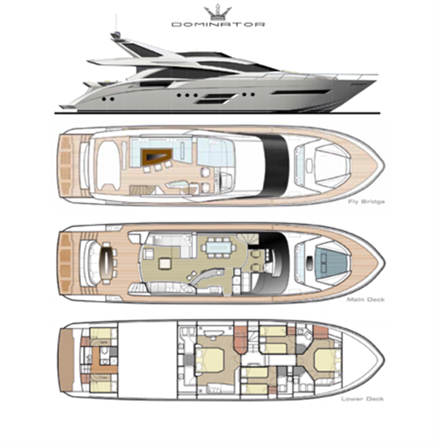 Dominator — 2009 Dominator 780 S Deluxe — Genel yerleşim planı 1
