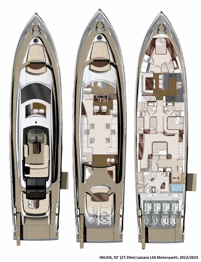 HELIOS — 2012 Lazzara Yachts LSX 92 — Genel yerleşim planı 1